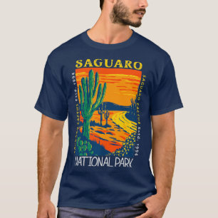 Camiseta Parque Nacional Saguaro Vintage Saguaro Cactus Vin