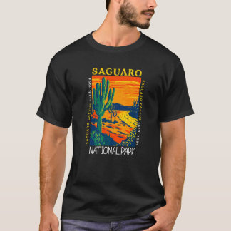 Camiseta Parque Nacional Saguaro Vintage Saguaro Cactus Vin