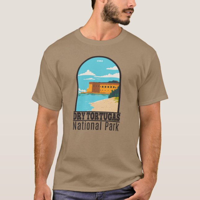 Camiseta Parque Nacional Seco de Tortugas, Flórida Fort Vin (Frente)