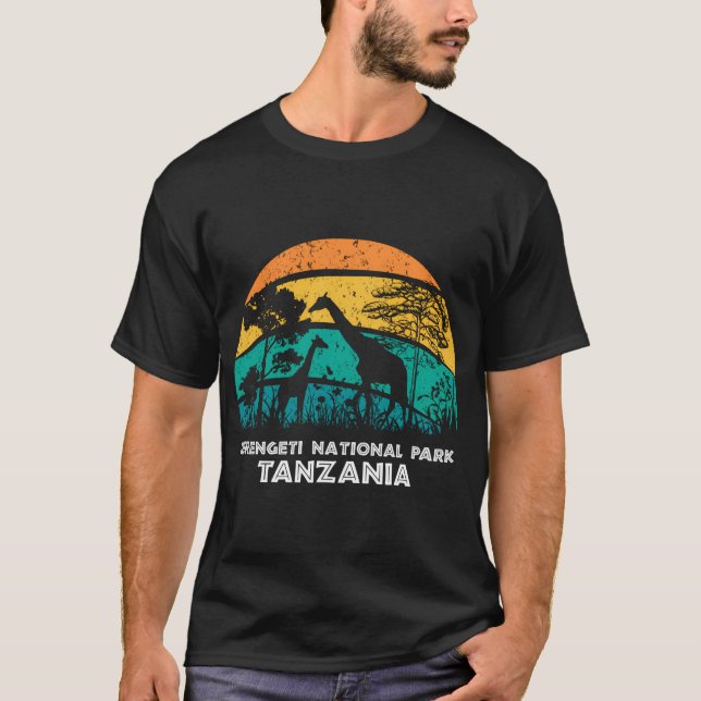 Camiseta Parque Nacional Serengeti Tanzânia Africa Safar (Frente)