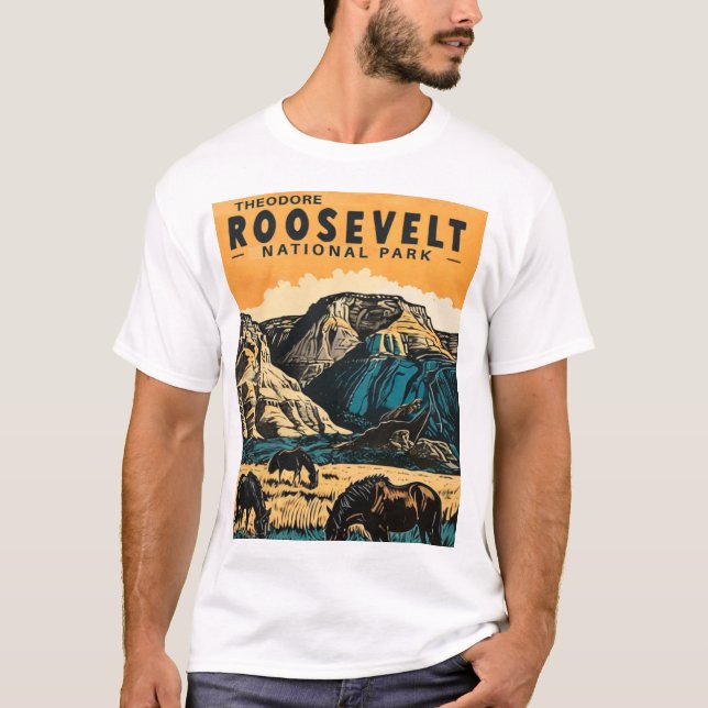 Camiseta Parque Nacional Theodore Roosevelt (Frente)