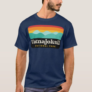 Camiseta Parque Nacional Vatnajokull Islândia Camping Glaci