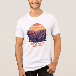 Camiseta Parque Nacional Verde Vintage Canyon Sunset