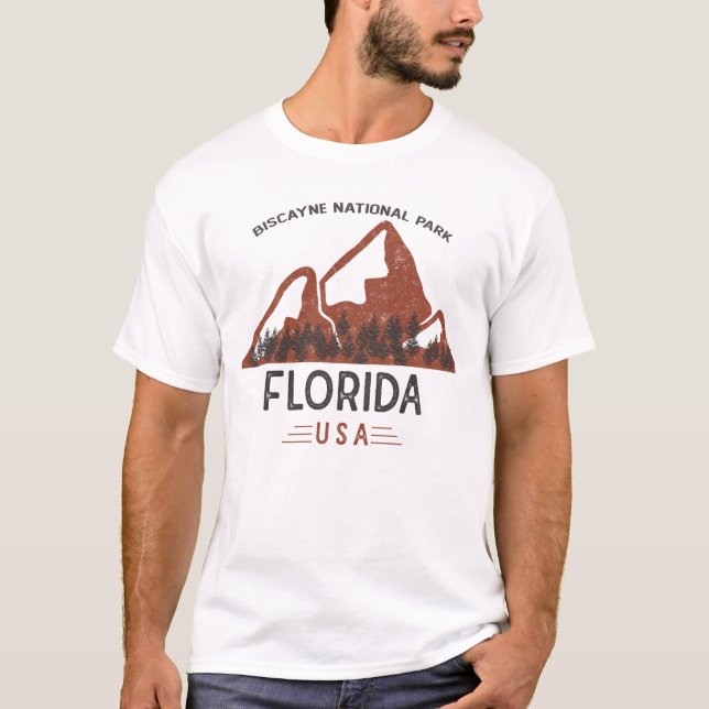 Camiseta Parque Nacional Vintage Biscayne (Frente)