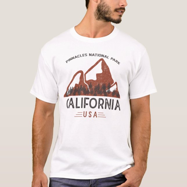 Camiseta Parque Nacional Vintage Pinnacle (Frente)