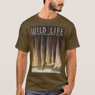 Camiseta Parque Nacional Vintage Retro Grand Wild Life