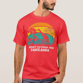 Camiseta Parque Nacional Vintage Retro Serengeti 3