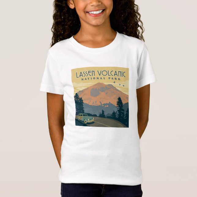 Camiseta Parque Nacional Vulcânico de Lassen | Estrada (Frente)