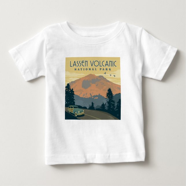 Camiseta Parque Nacional Vulcânico de Lassen | Estrada (Frente)