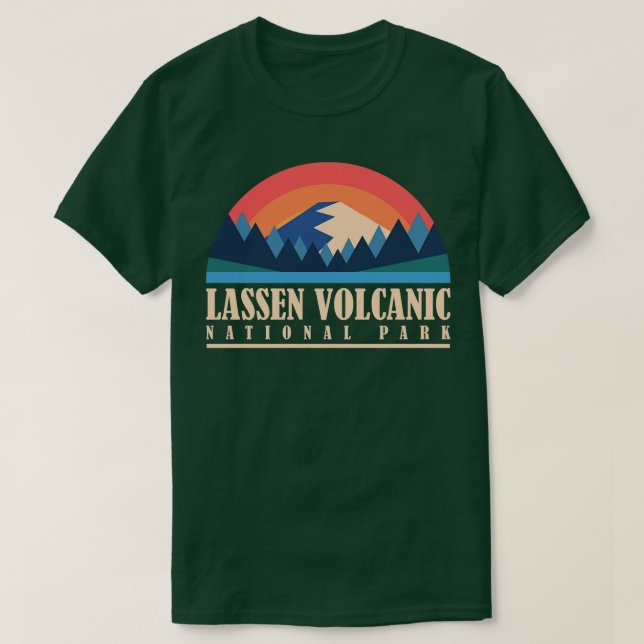 Camiseta Parque Nacional Vulcânico Lassen (Frente do Design)