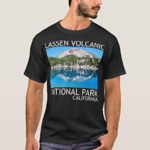 Camiseta Parque Nacional Vulcânico Lassen, California Lake 