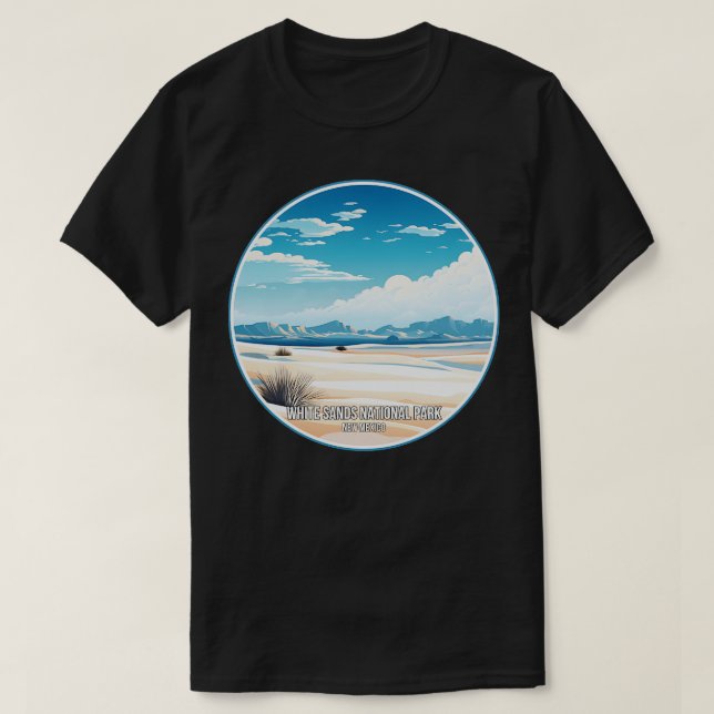 Camiseta Parque Nacional White Sands Novo México (Frente do Design)