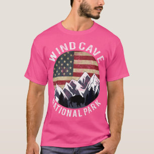 Camiseta Parque Nacional Wind Cave Camping Dakota do Sul