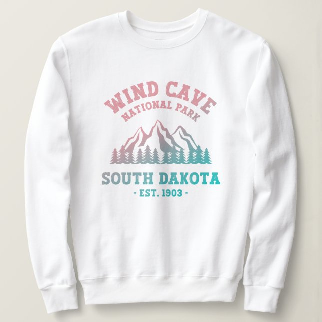 Camiseta Parque Nacional Wind Cave South Dakota (Frente do Design)