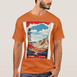 Camiseta Parque Nacional Wind Cave South Dakota USA Vintage