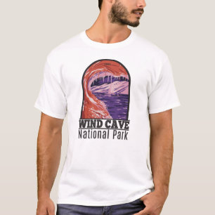 Camiseta Parque Nacional Wind Cave South Dakota Vintage