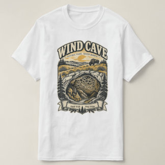 Camiseta Parque Nacional Wind Cave Vintage Personalizado