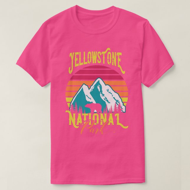 Camiseta Parque Nacional Yellowstone (Frente do Design)