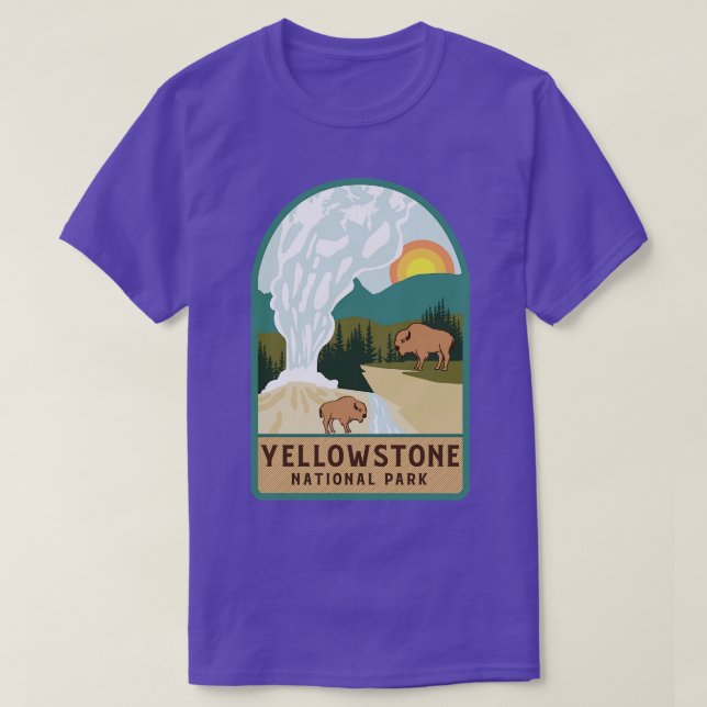 Camiseta Parque Nacional Yellowstone (Frente do Design)