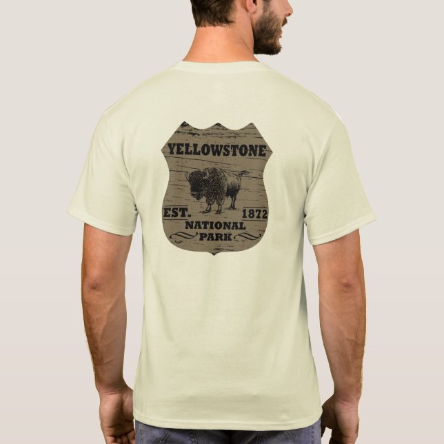 Camiseta Parque nacional Yellowstone (Verso)