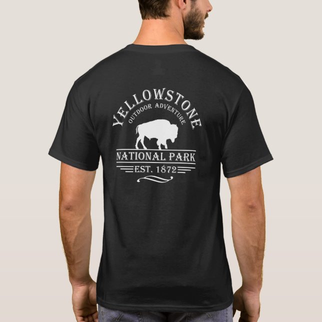 Camiseta Parque nacional Yellowstone (Verso)