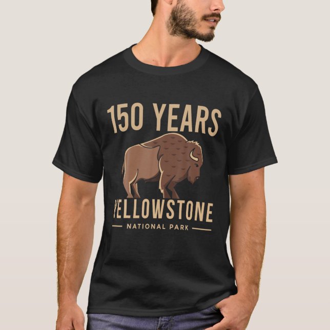 Camiseta Parque Nacional Yellowstone, 150 Anos (Frente)