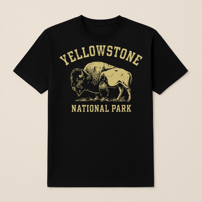 Camiseta Parque Nacional Yellowstone Bison (Criador carregado)