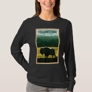 Camiseta Parque Nacional Yellowstone Bison Buffalo Souvenir