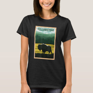 Camiseta Parque Nacional Yellowstone Bison Buffalo Souvenir