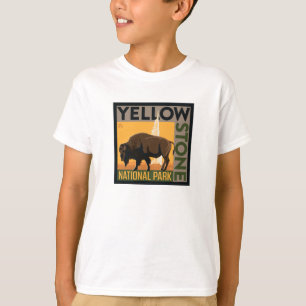Camiseta Parque Nacional Yellowstone Buffalo