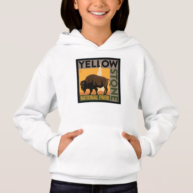 Camiseta Parque Nacional Yellowstone | Buffalo (Frente)
