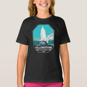 Camiseta Parque Nacional Yellowstone Castle Geyser Vintage