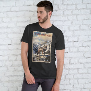 Camiseta Parque Nacional Yellowstone, Montanhas do Lobo