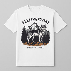 Camiseta Parque Nacional Yellowstone, Montanhas do Lobo