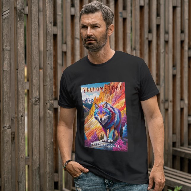 Camiseta Parque Nacional Yellowstone, Montanhas do Lobo (Criador carregado)