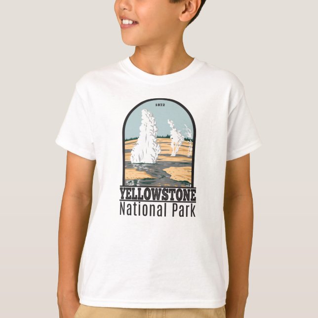 Camiseta Parque Nacional Yellowstone Norris Geyser Basin (Frente)