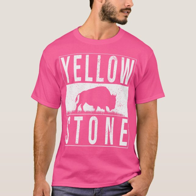 Camiseta Parque Nacional Yellowstone Para Caminho E Acampam (Frente)