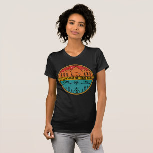 Camiseta Parque Nacional Yellowstone Retro Wyoming EUA Biso