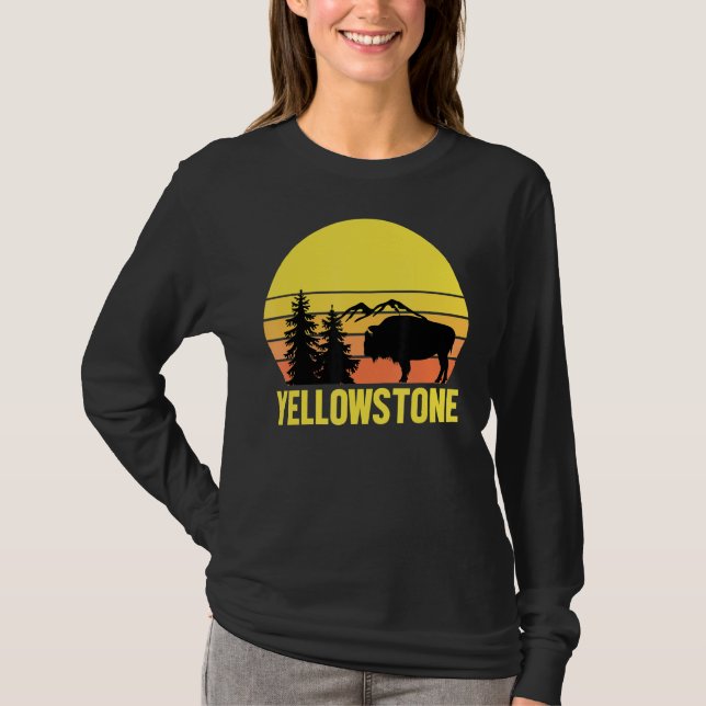 Camiseta Parque Nacional Yellowstone Sunset 1 (Frente)