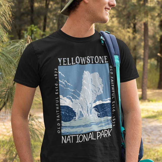 Camiseta Parque Nacional Yellowstone Velho Sofrida (Criador carregado)
