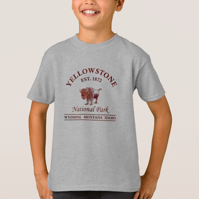 Camiseta Parque Nacional Yellowstone Vintage (Frente)