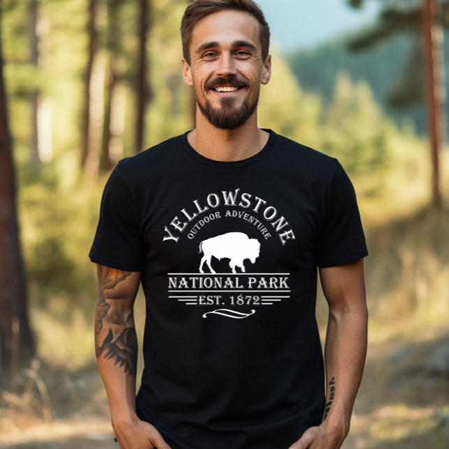 Camiseta Parque Nacional Yellowstone Vintage (Criador carregado)
