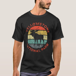 Camiseta Parque Nacional Yellowstone Wyoming Moose Caminhan