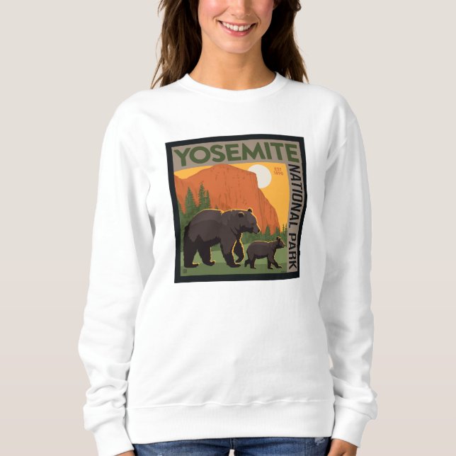 Camiseta Parque Nacional Yosemite | Família Bear (Frente)