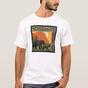 Camiseta Parque Nacional Yosemite Família Bear