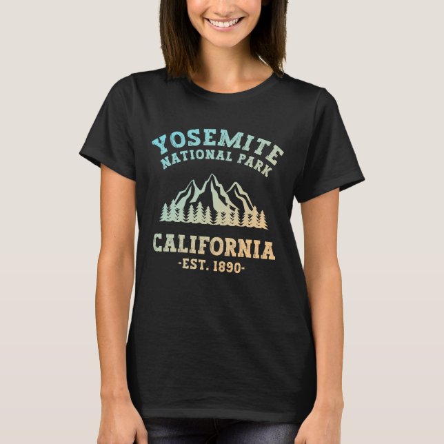 Camiseta Parque Nacional Yosemite, Gradação de Caminho na C (Frente)