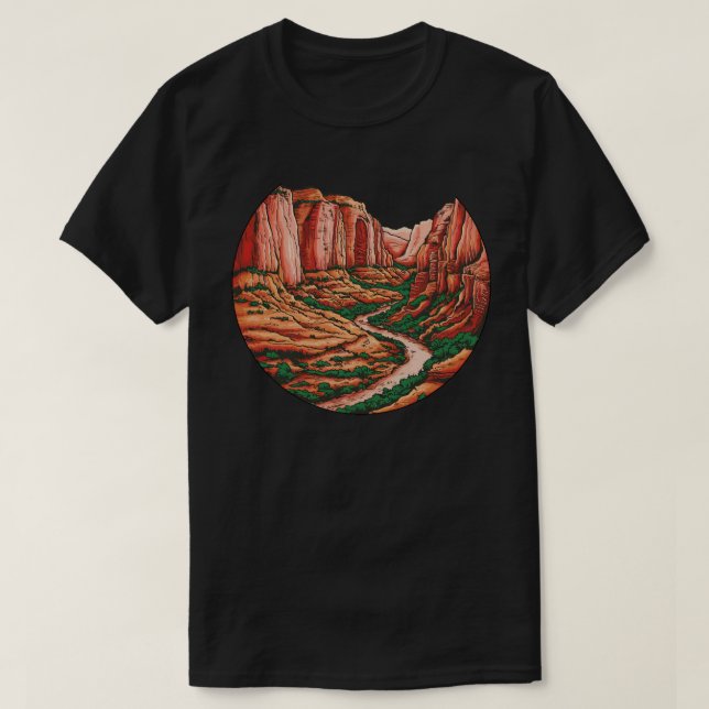 Camiseta Parque Nacional Zion (Frente do Design)