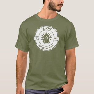 Camiseta Parque Nacional Zion Árvores do Sol