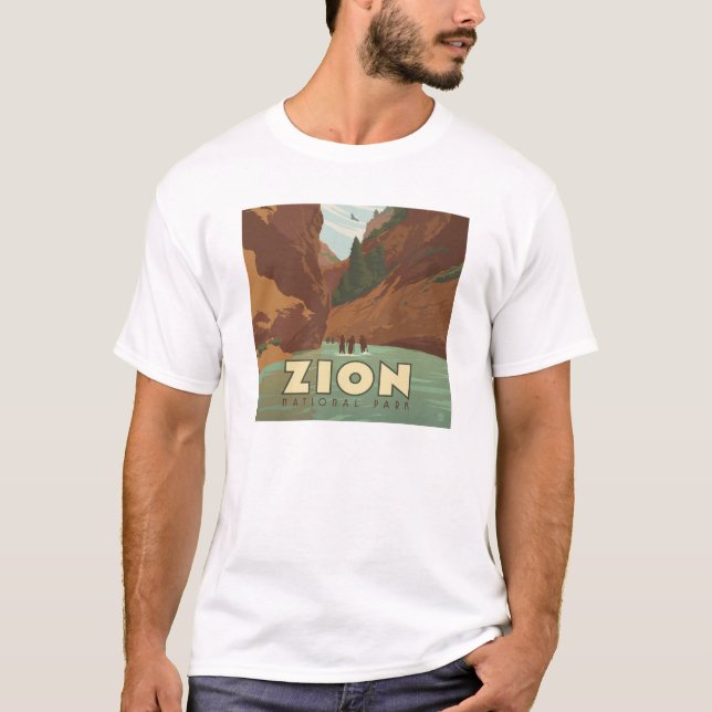 Camiseta Parque Nacional Zion | Estreitos (Frente)