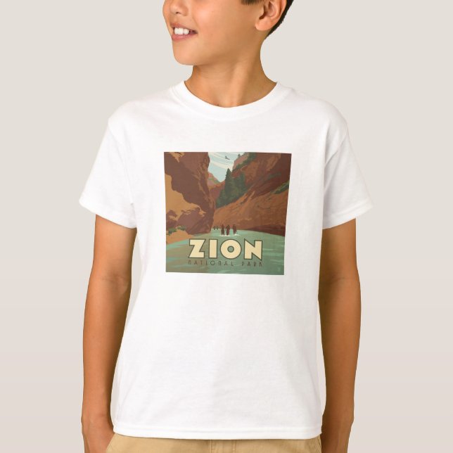 Camiseta Parque Nacional Zion | Estreitos (Frente)